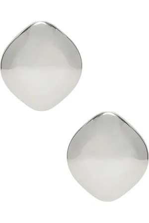 Jennifer Fisher Puffy Cushion Earrings in Metallic
