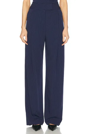 The Sei Boyfriend Trouser in Navy