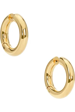 Saint Laurent Mini Hoop Earrings in Metallic Gold