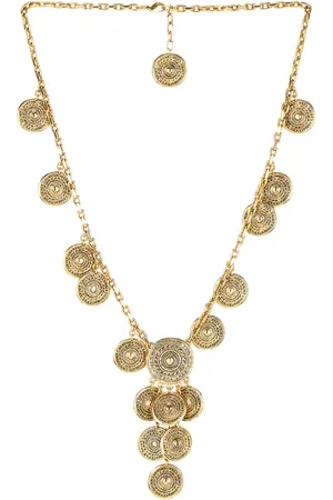 Saint Laurent Necklace in Metallic Gold