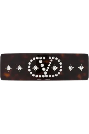 VALENTINO GARAVANI VG Big Hair Clip in Brown