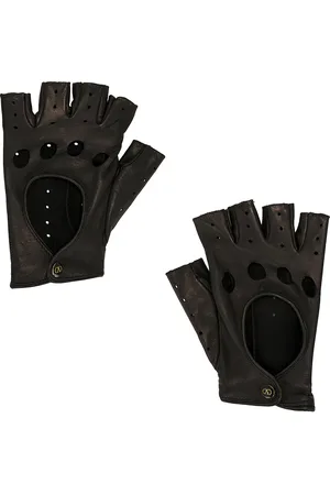 VALENTINO GARAVANI V Logo Signature Gloves in Black