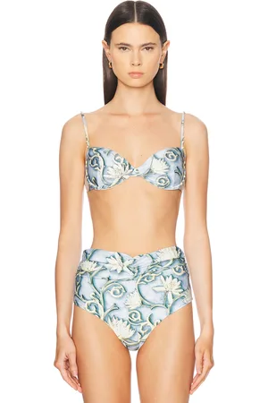 Agua by Agua Bendita Magdalena Soledad Bikini Top in Baby Blue