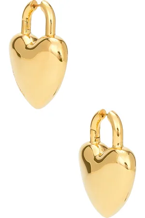Balenciaga Minnie XL Earrings in Metallic Gold