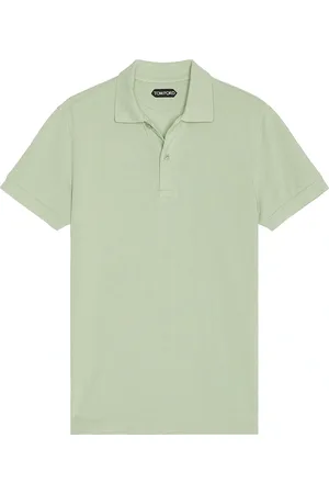 Tom Ford Short Sleeve Polo in Green