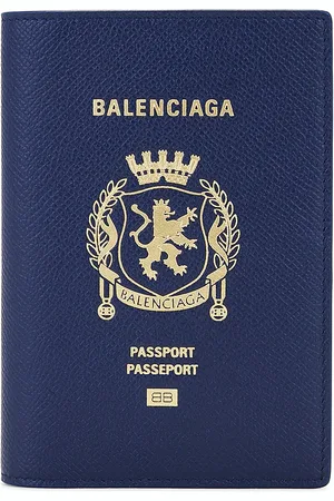 Balenciaga Passport Holder in Navy