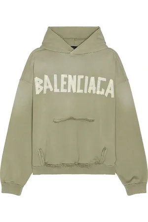 Balenciaga Ripped Pocket Hoodie in Green