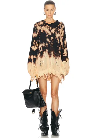 R13 Bleached Oversized Sweater in Neutral