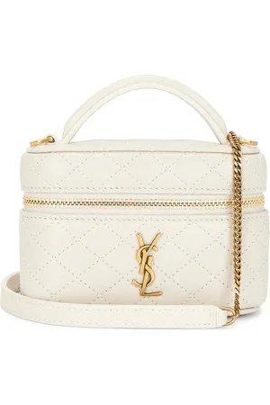 Saint Laurent Micro Gaby Vanity Bag in Ivory