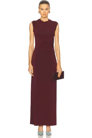 Stella McCartney Fluid Jersey Dress in Wine