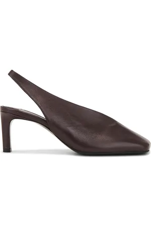 Jil Sander Folded Sling Back Heel in Brown