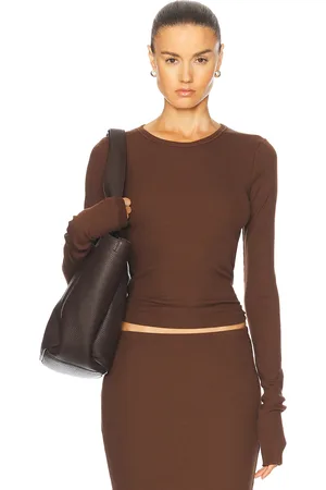 ÉTERNE Long Sleeve Fitted Top in