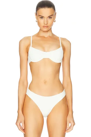 Solid The Eva Bikini Top in White
