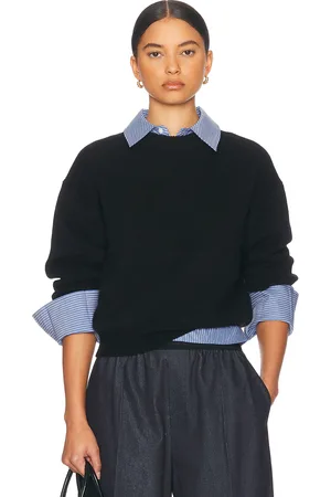 Guest In Residence Collegiate Cashmere Crew Sweater in