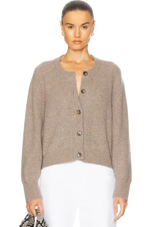 Loulou de Saison Bastia Cardigan in Taupe