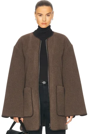Totême Felted Wool Jacket in Beige