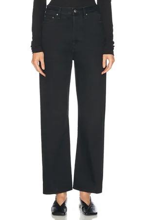 Totême Twisted Seam Full Length Straight Leg in Black