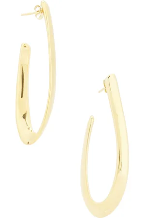 LOREN STEWART Florence Hoop Earrings in Metallic Gold