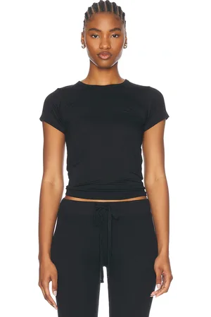 ÉTERNE Fitted Crewneck Short Sleeve T-Shirt in