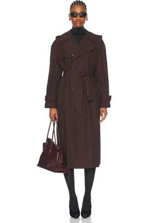 WARDROBE.NYC Trench Coat in Chocolate