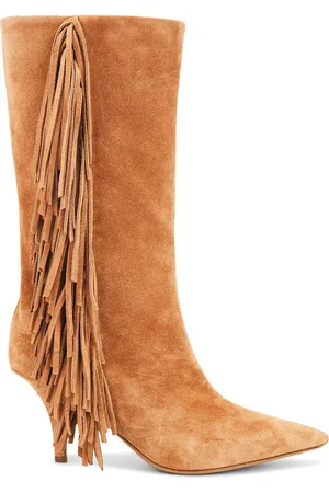 PARIS TEXAS Jessie Mid Calf 75 Boot in Brown
