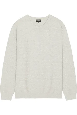 CLUB MONACO Links Crew Sweater in Light Grey