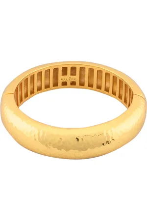 VALÉRE Domed Small Bangle Bracelet in Metallic Gold