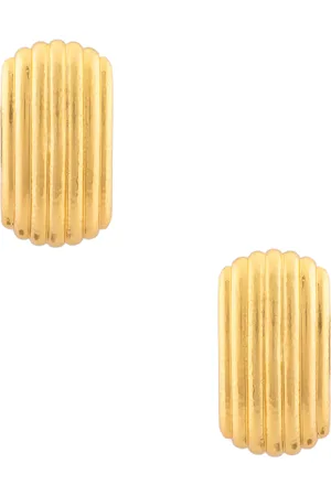 VALÉRE Literal Earrings in Metallic Gold