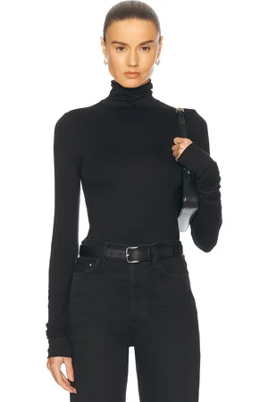 ÉTERNE Fitted Turtleneck Top in