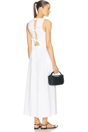 MATTEAU Tie Back Midi Dress in
