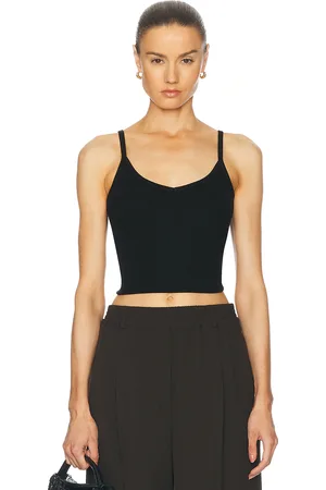 SPRWMN Rib V Neck Tank Top in
