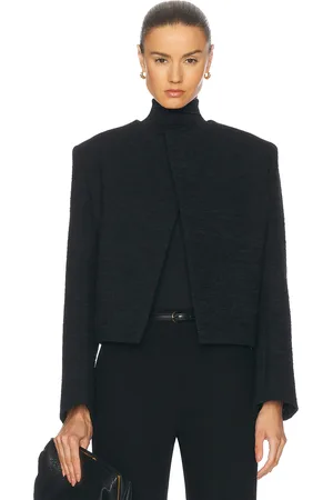 Totême Cropped Bouclé Jacket in