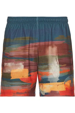 JOHN ELLIOTT Practice Shorts in Blue,Orange