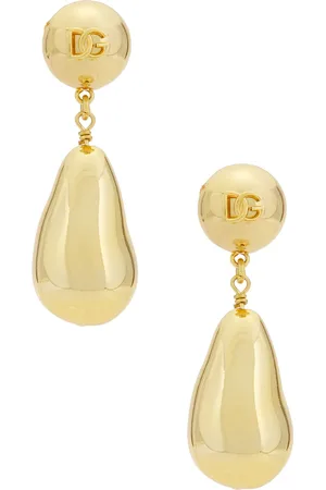 Dolce & Gabbana Teardrop Dangle Earrings in Metallic