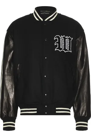 Wacko Maria Leather Varsity Jacket -B- Type-2 in