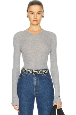 Khaite Tania Top in Grey