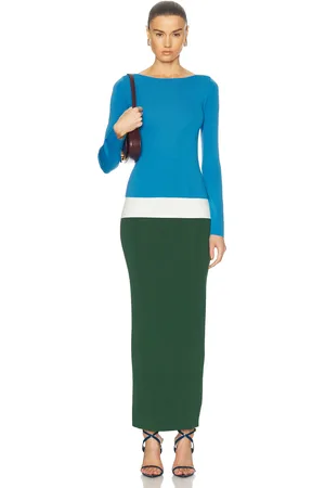 Staud Carilo Dress in Blue,Green