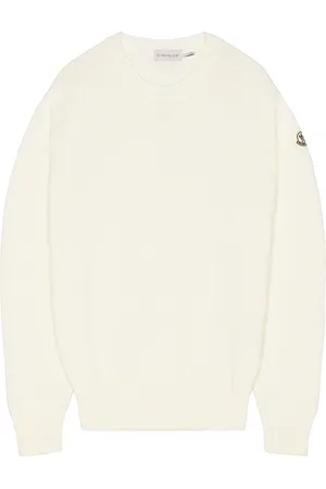 Moncler Crew Neck Sweater in White