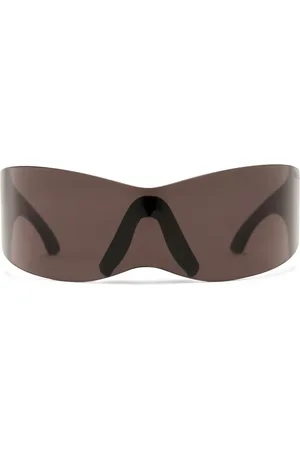 Balenciaga Wrap Sunglasses in ,Charcoal