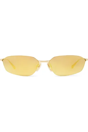 Balenciaga Rectangular Sunglasses in Metallic