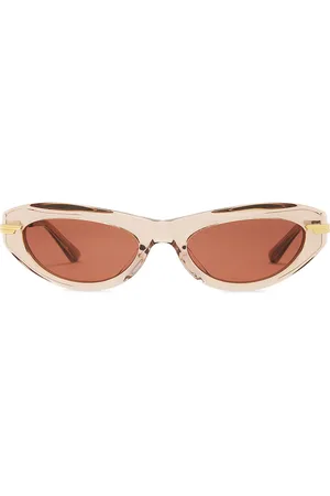 Bottega Veneta Oval Sunglasses in