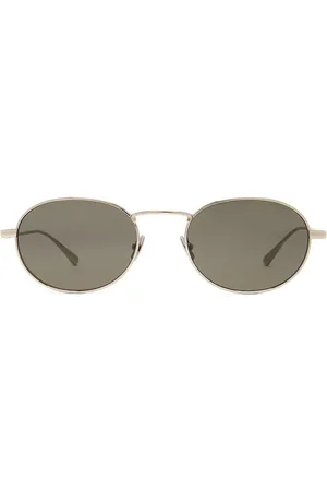 Saint Laurent Round Sunglasses in Metallic Silver