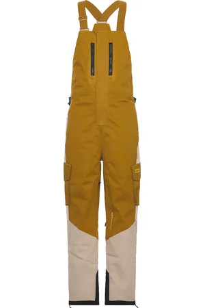 Whitespace 2L Cargo Insulated Bib Pant in mustard