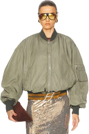 The Attico Bomber Jacket in Army