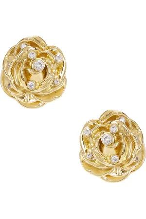 MAGDA BUTRYM Rose Earrings in Metallic