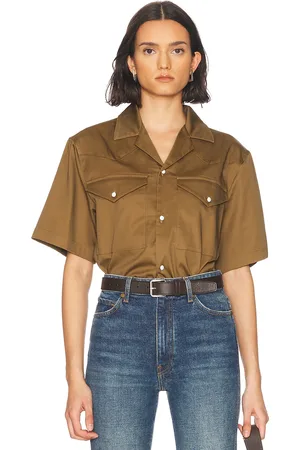 WAO Satin Western Short Sleeve Shirt in