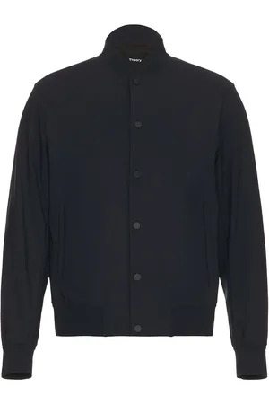 THEORY Murphy Button Down Jacket in Navy