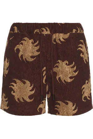 Oas Mocha Ember Terry Shorts in
