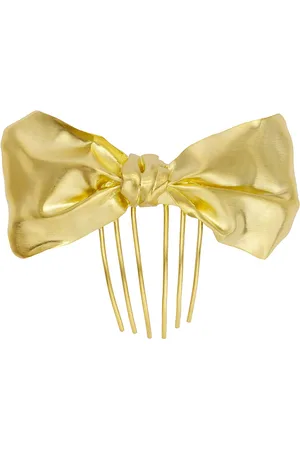 COMPLETEDWORKS Bow Barrette Hairclip in Metallic Gold