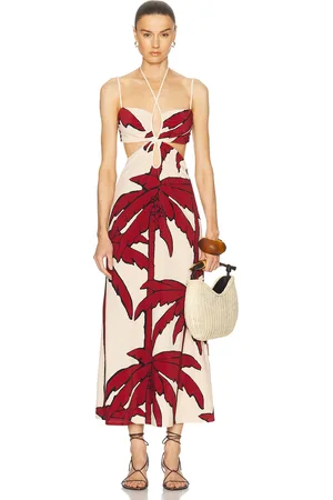JOHANNA ORTIZ Cory Reefs Ankle Dress in Red